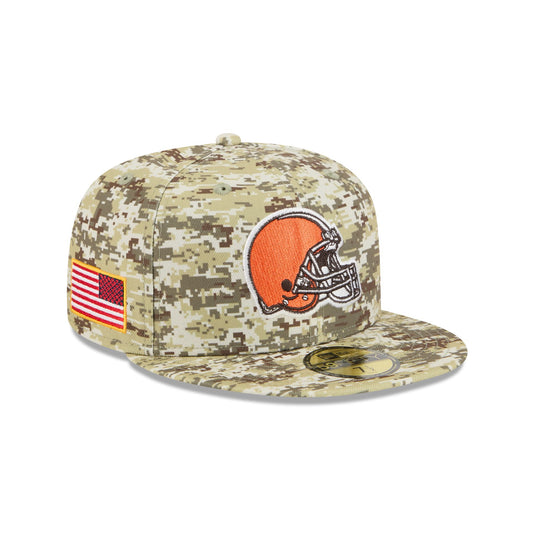 Cleveland Browns 2025 Salute to Service Fan Gear 59FIFTY Fitted Hat - New Era Cap