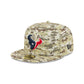 Houston Texans 2025 Salute to Service Fan Gear 59FIFTY Fitted Hat