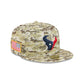 Houston Texans 2025 Salute to Service Fan Gear 59FIFTY Fitted Hat