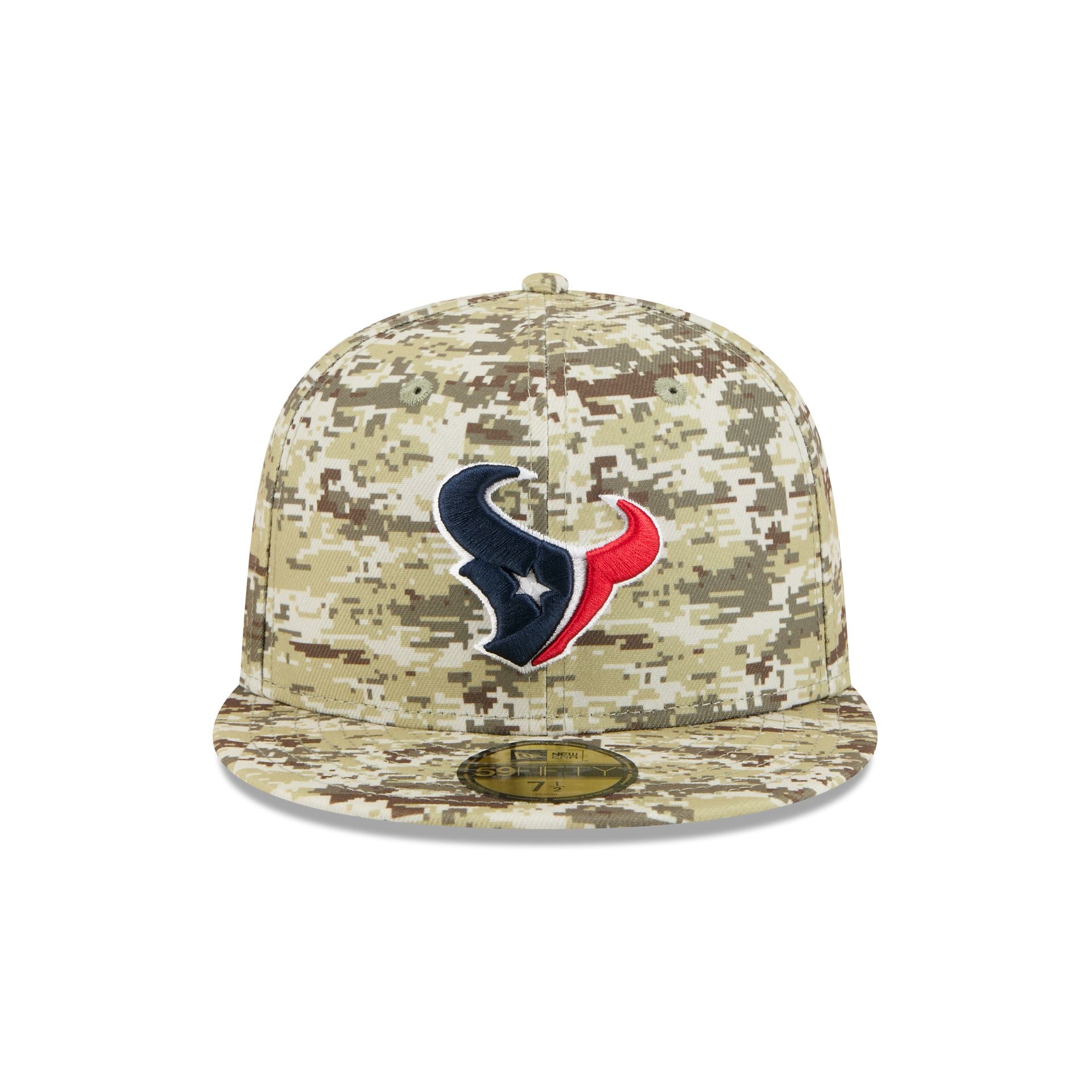 Houston Texans 2025 Salute to Service Fan Gear 59FIFTY Fitted Hat