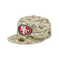 San Francisco 49ers 2025 Salute to Service Fan Gear 59FIFTY Fitted Hat