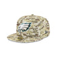 Philadelphia Eagles 2025 Salute to Service Fan Gear 59FIFTY Fitted Hat