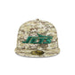 New York Jets 2025 Salute to Service Fan Gear 59FIFTY Fitted Hat