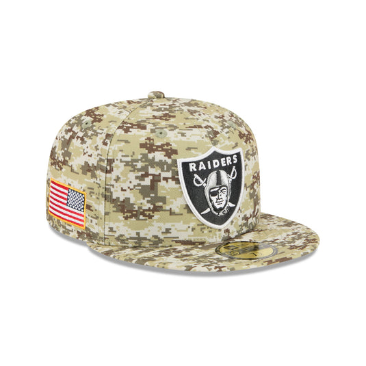 Las Vegas Raiders 2025 Salute to Service Fan Gear 59FIFTY Fitted Hat - New Era Cap