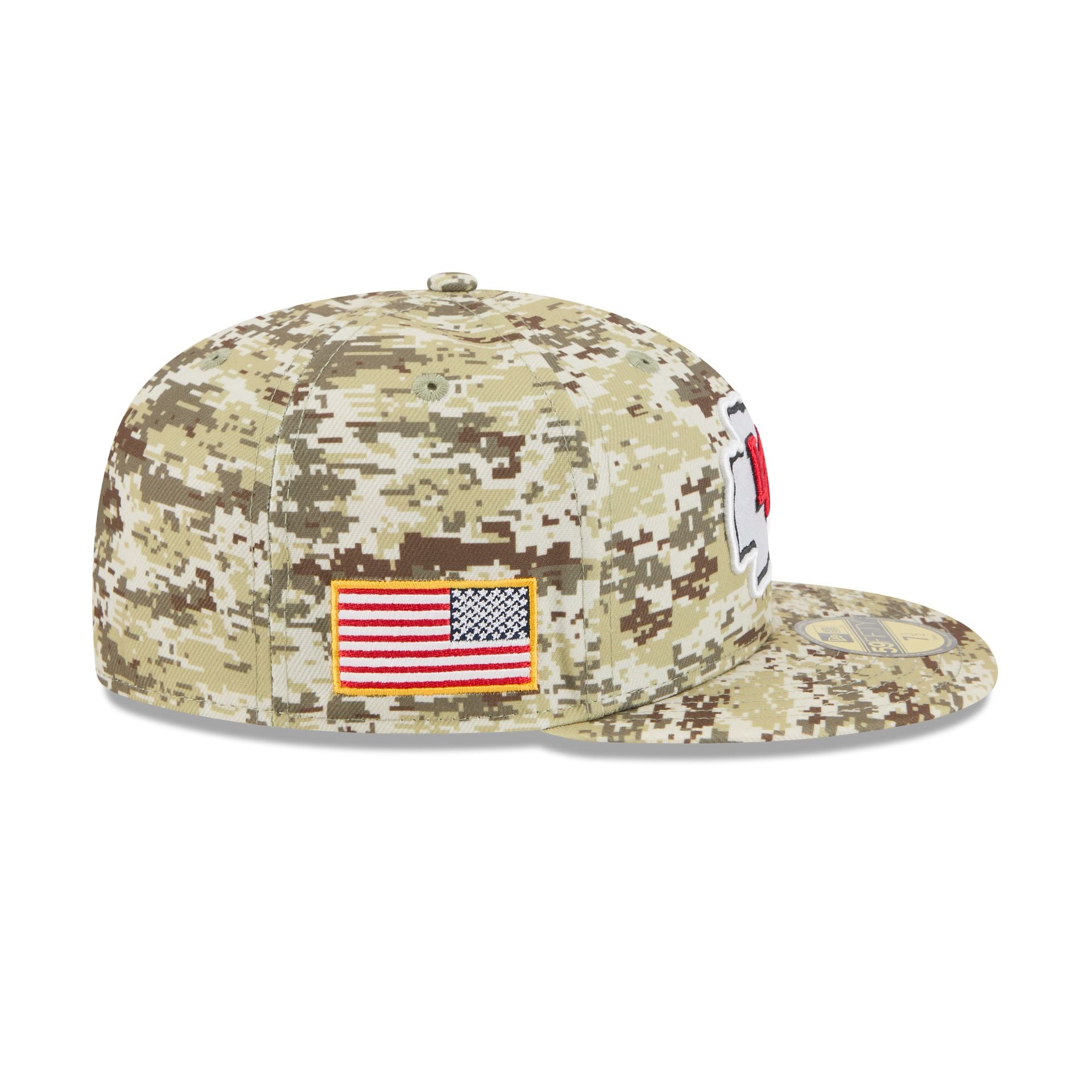 kansas city chiefs fan gear Kansas City Chiefs 2025 Salute to Service Fan Gear 59FIFTY Fitted Hat, Green