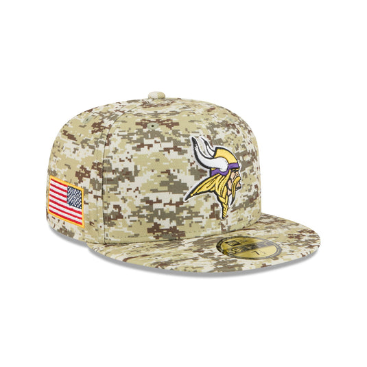 Minnesota Vikings 2025 Salute to Service Fan Gear 59FIFTY Fitted Hat - New Era Cap