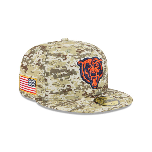 Chicago Bears 2025 Salute to Service Fan Gear 59FIFTY Fitted Hat - New Era Cap