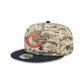 Chicago Bears 2025 Salute to Service Fan Gear 9FIFTY Snapback Hat