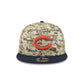 Chicago Bears 2025 Salute to Service Fan Gear 9FIFTY Snapback Hat
