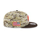 Cleveland Browns 2025 Salute to Service Fan Gear 9FIFTY Snapback Hat