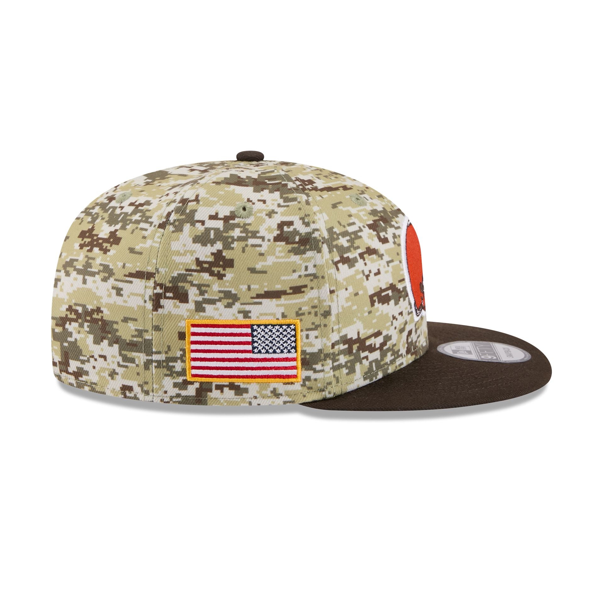 cleveland browns gear Cleveland Browns 2025 Salute to Service Fan Gear 9FIFTY Snapback Hat, Green, by New Era