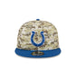 Indianapolis Colts 2025 Salute to Service Fan Gear 9FIFTY Snapback Hat