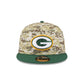 Green Bay Packers 2025 Salute to Service Fan Gear 9FIFTY Snapback Hat