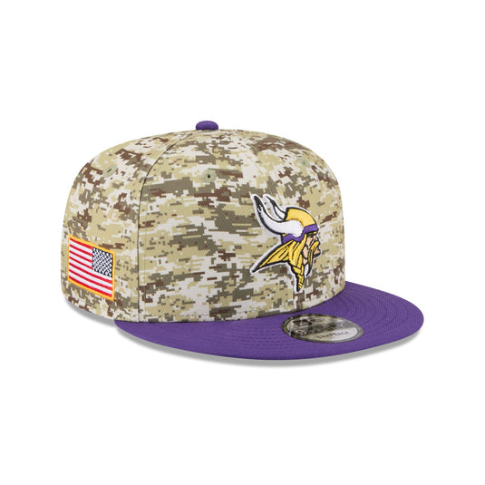 Minnesota Vikings 2025 Salute to Service Fan Gear 9FIFTY Snapback Hat - New Era Cap