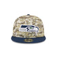 Seattle Seahawks 2025 Salute to Service Fan Gear 9FIFTY Snapback Hat