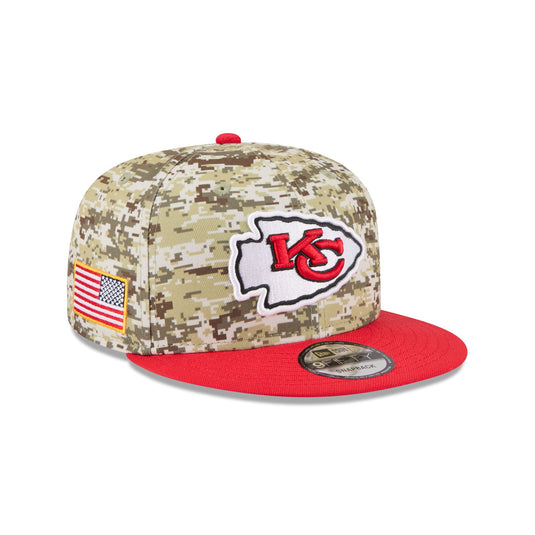 Kansas City Chiefs 2025 Salute to Service Fan Gear 9FIFTY Snapback Hat - New Era Cap