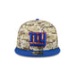 New York Giants 2025 Salute to Service Fan Gear 9FIFTY Snapback Hat