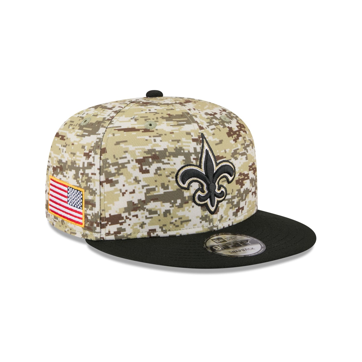 New Orleans Saints 2025 Salute to Service Fan Gear 9FIFTY Snapback Hat