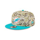 Miami Dolphins 2025 Salute to Service Fan Gear 9FIFTY Snapback Hat