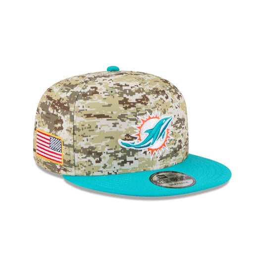 Miami Dolphins 2025 Salute to Service Fan Gear 9FIFTY Snapback Hat - New Era Cap