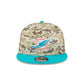Miami Dolphins 2025 Salute to Service Fan Gear 9FIFTY Snapback Hat
