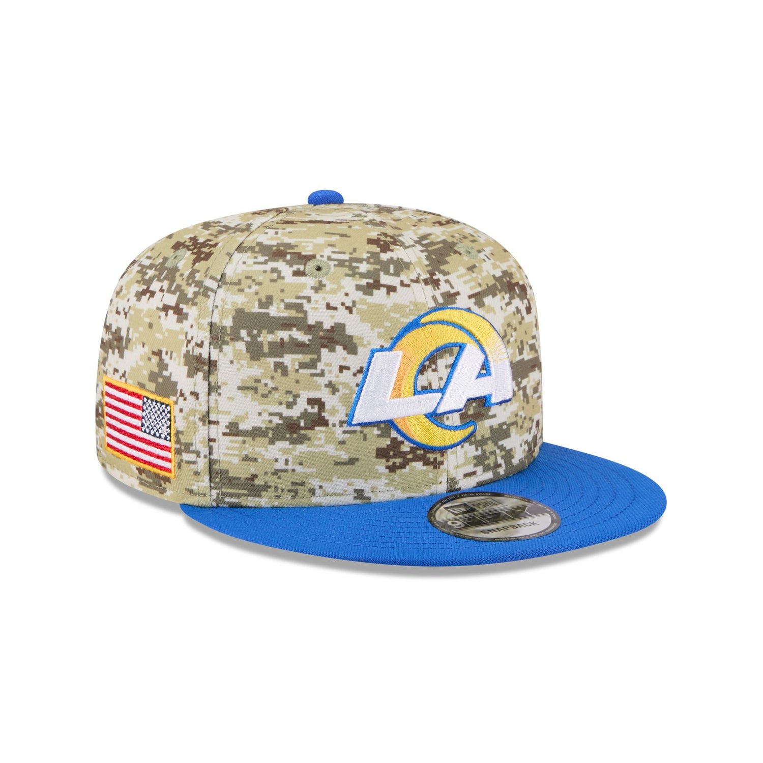 Los Angeles Rams 2025 Salute to Service Fan Gear 9FIFTY Snapback Hat