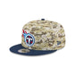 Tennessee Titans 2025 Salute to Service Fan Gear 9FIFTY Snapback Hat