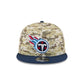 Tennessee Titans 2025 Salute to Service Fan Gear 9FIFTY Snapback Hat