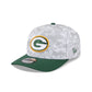 Green Bay Packers 2025 Salute to Service Fan Gear 9SEVENTY Stretch-Snap Hat