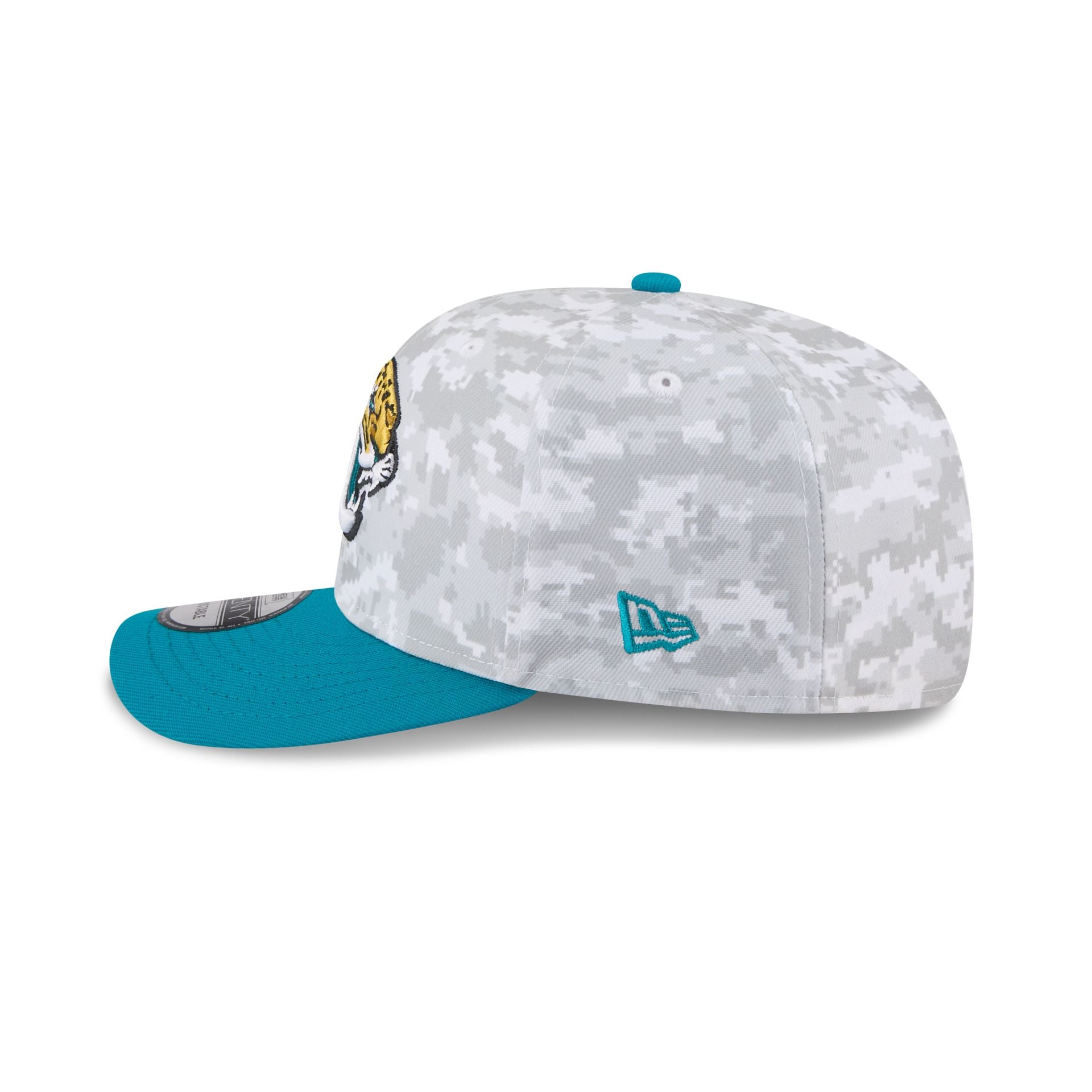 Jacksonville Jaguars 2025 Salute to Service Fan Gear 9SEVENTY Stretch-Snap Hat