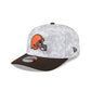 Cleveland Browns 2025 Salute to Service Fan Gear 9SEVENTY Stretch-Snap Hat
