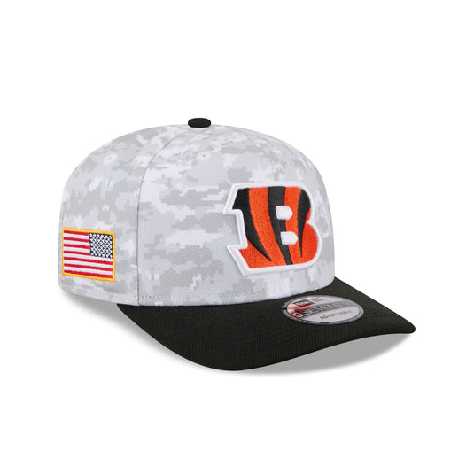 Cincinnati Bengals 2025 Salute to Service Fan Gear 9SEVENTY Stretch-Snap Hat - New Era Cap