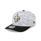 New Orleans Saints 2025 Salute to Service Fan Gear 9SEVENTY Stretch-Snap Hat