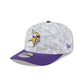 Minnesota Vikings 2025 Salute to Service Fan Gear 9SEVENTY Stretch-Snap Hat