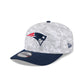 New England Patriots 2025 Salute to Service Fan Gear 9SEVENTY Stretch-Snap Hat