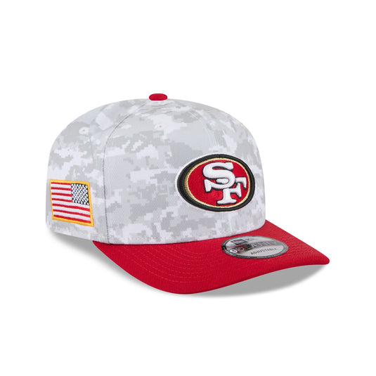 San Francisco 49ers 2025 Salute to Service Fan Gear 9SEVENTY Stretch-Snap Hat - New Era Cap