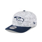 Seattle Seahawks 2025 Salute to Service Fan Gear 9SEVENTY Stretch-Snap Hat