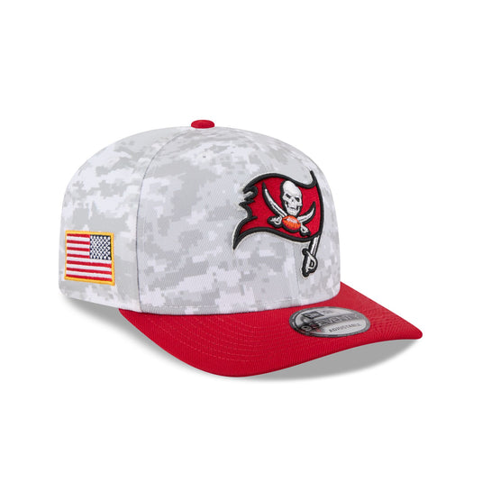 Tampa Bay Buccaneers 2025 Salute to Service Fan Gear 9SEVENTY Stretch-Snap Hat - New Era Cap