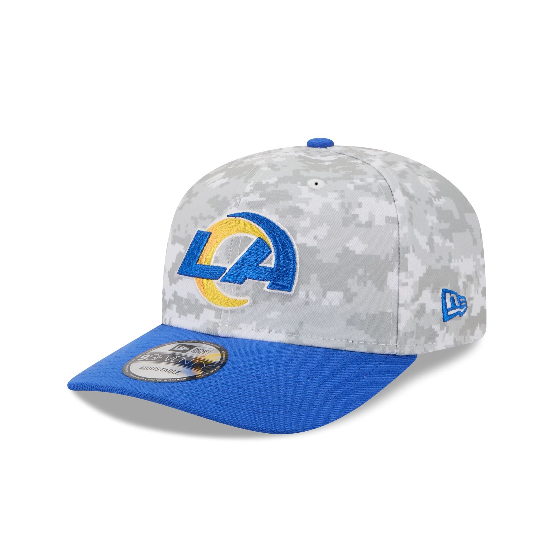 Los Angeles Rams 2025 Salute to Service Fan Gear 9SEVENTY Stretch-Snap Hat