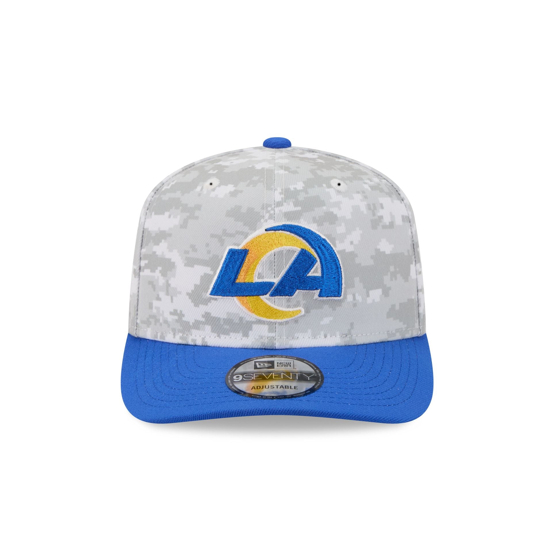 Los Angeles Rams 2025 Salute to Service Fan Gear 9SEVENTY Stretch-Snap Hat