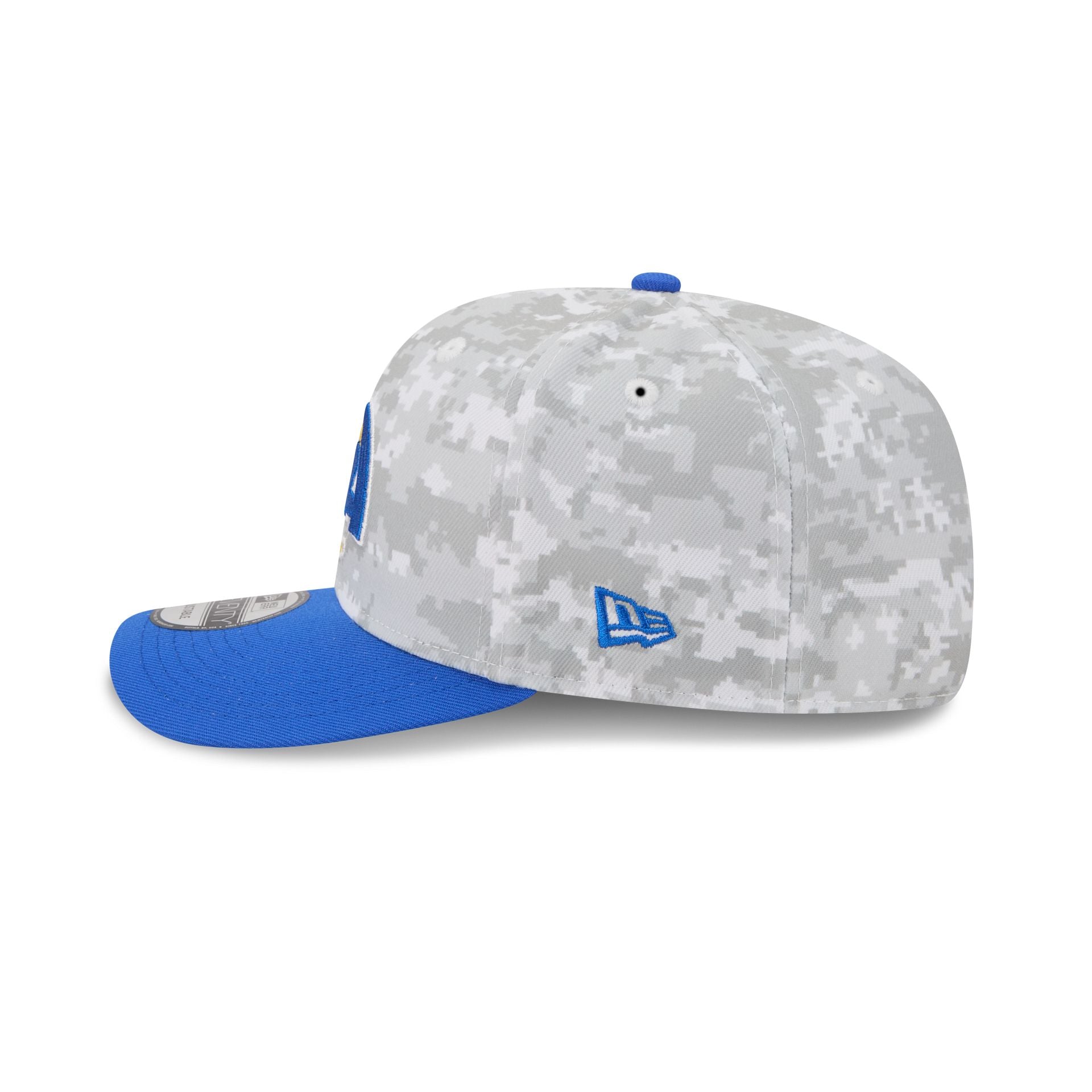Los Angeles Rams 2025 Salute to Service Fan Gear 9SEVENTY Stretch-Snap Hat