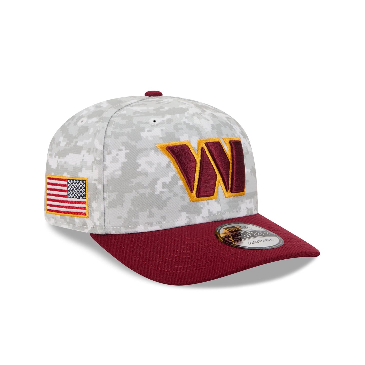 Washington Commanders 2025 Salute to Service Fan Gear 9SEVENTY Stretch-Snap Hat