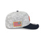 Chicago Bears 2025 Salute to Service Fan Gear 9SEVENTY Stretch-Snap Hat