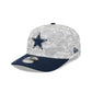 Dallas Cowboys 2025 Salute to Service Fan Gear 9SEVENTY Stretch-Snap Hat