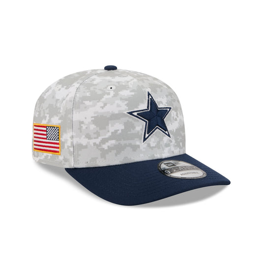 Dallas Cowboys 2025 Salute to Service Fan Gear 9SEVENTY Stretch-Snap Hat - New Era Cap