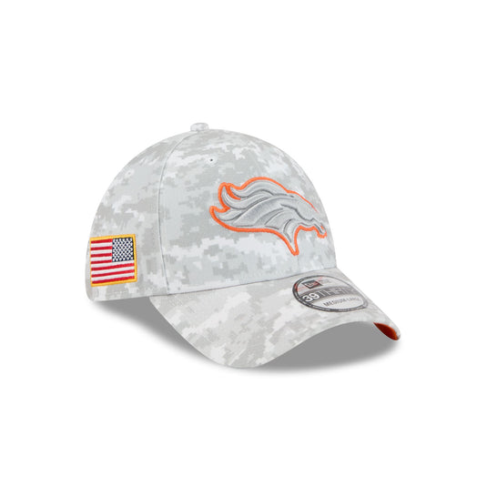 Denver Broncos 2025 Salute to Service Fan Gear 39THIRTY Stretch Fit Hat - New Era Cap