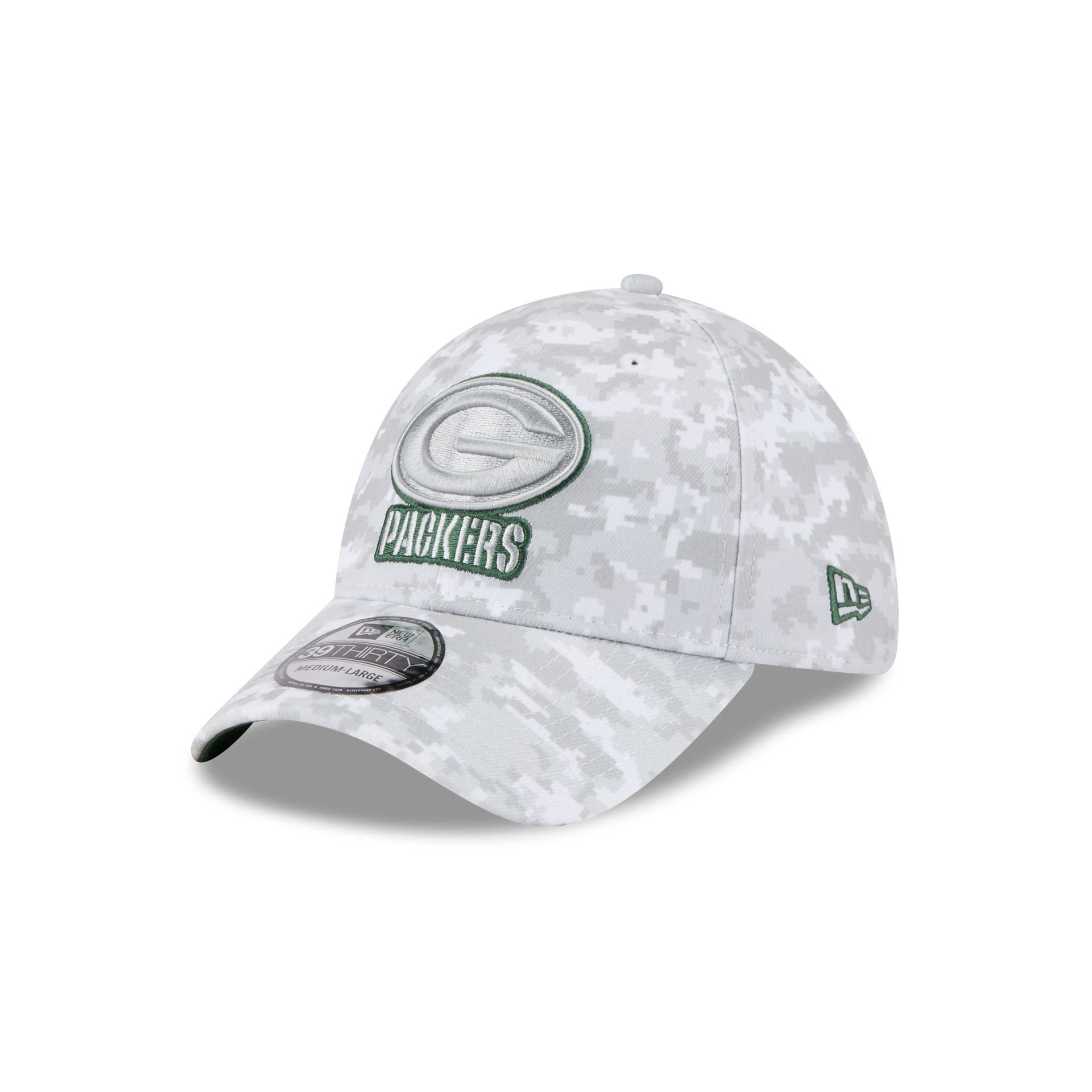 Green Bay Packers 2025 Salute to Service Fan Gear 39THIRTY Stretch Fit Hat