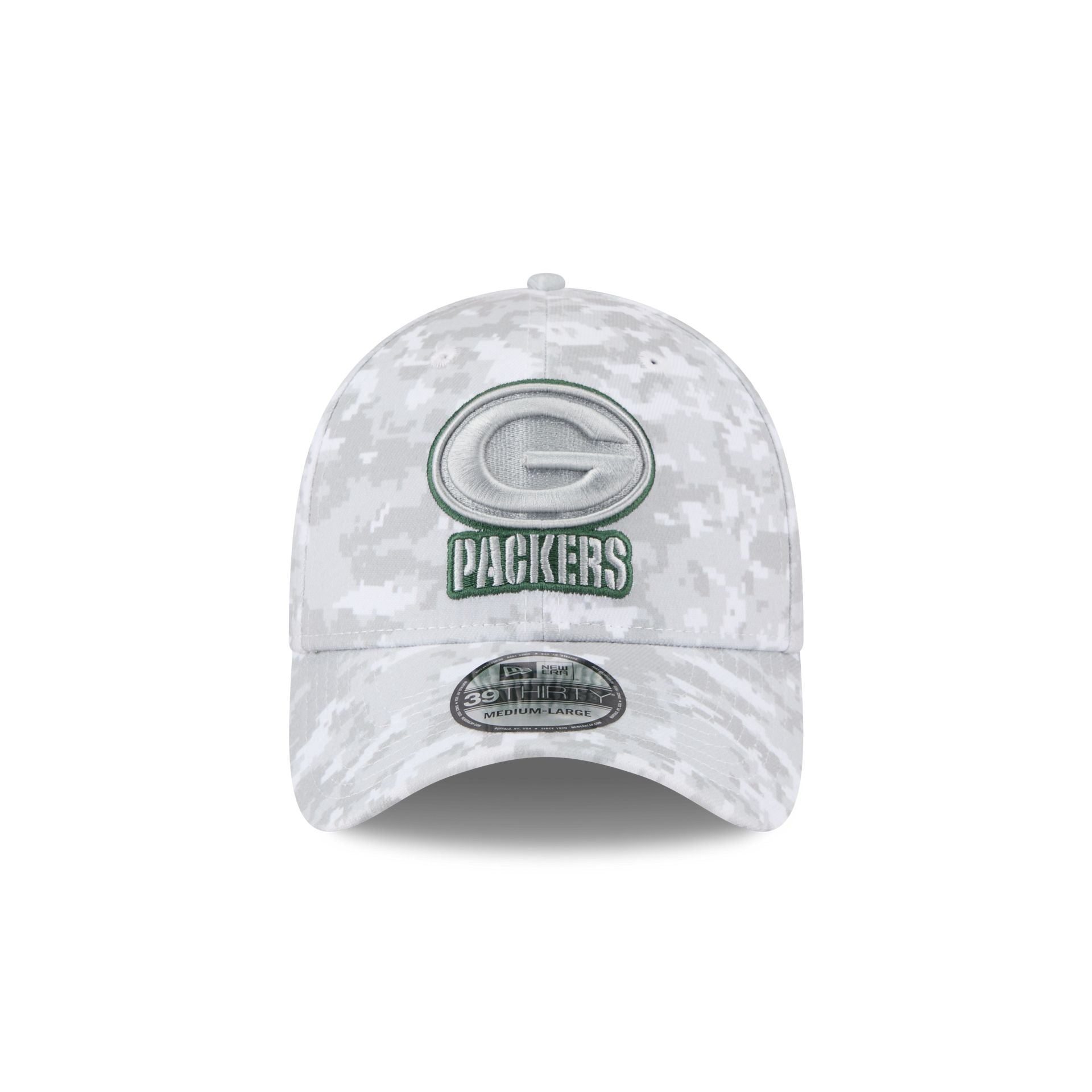Green Bay Packers 2025 Salute to Service Fan Gear 39THIRTY Stretch Fit Hat