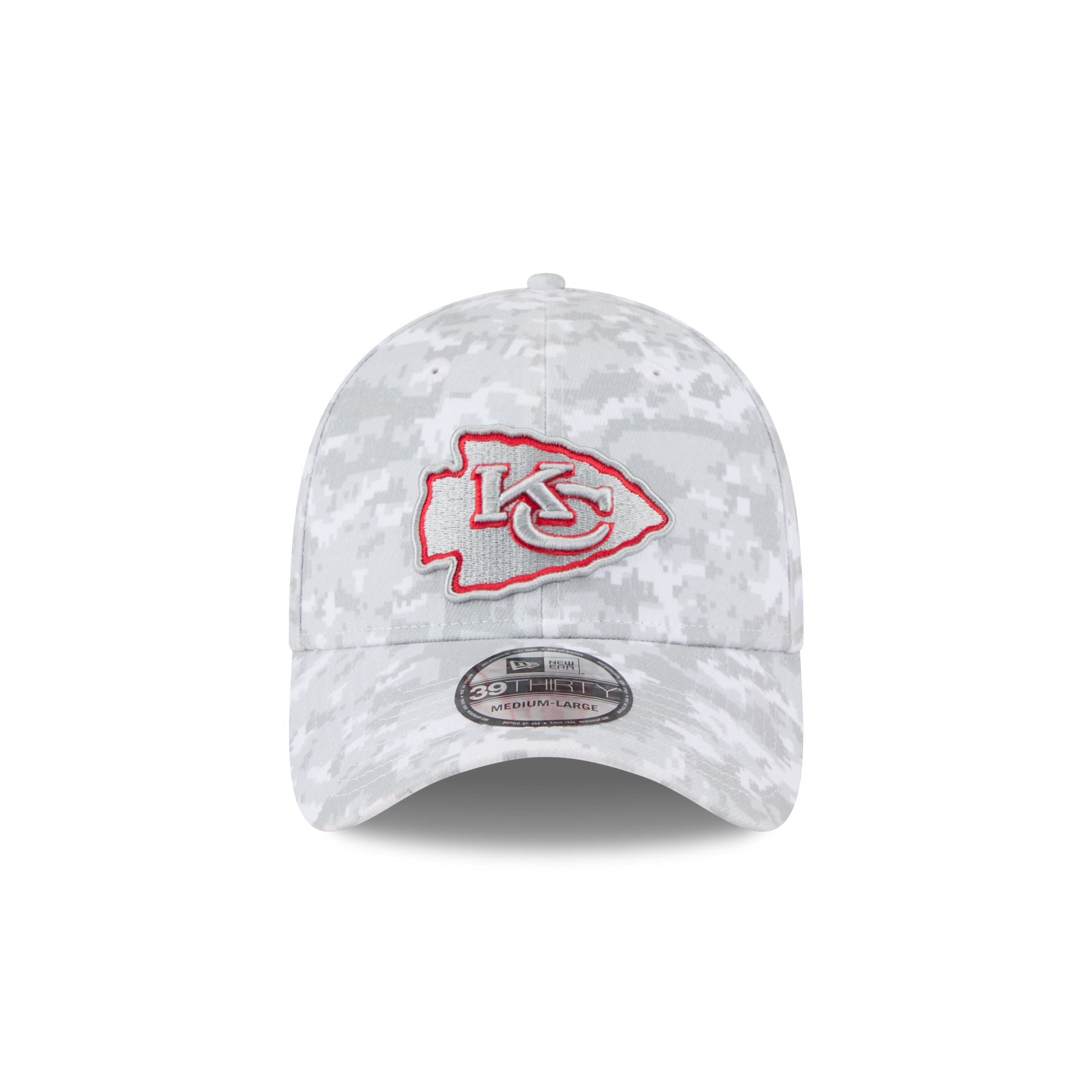 Kansas City Chiefs 2025 Salute to Service Fan Gear 39THIRTY Stretch Fit Hat