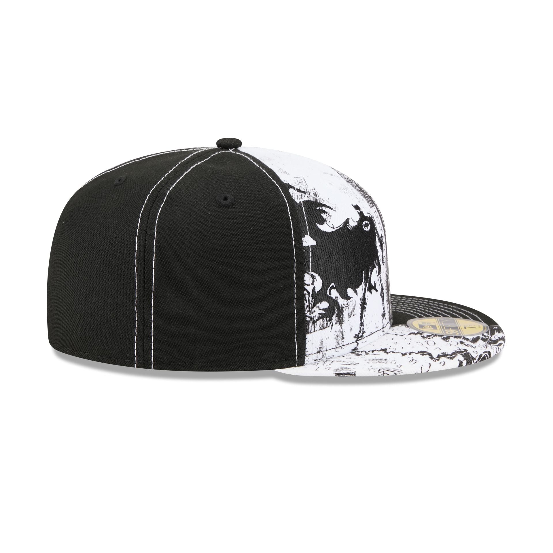 Batman Black and White Comic 59FIFTY Fitted Hat